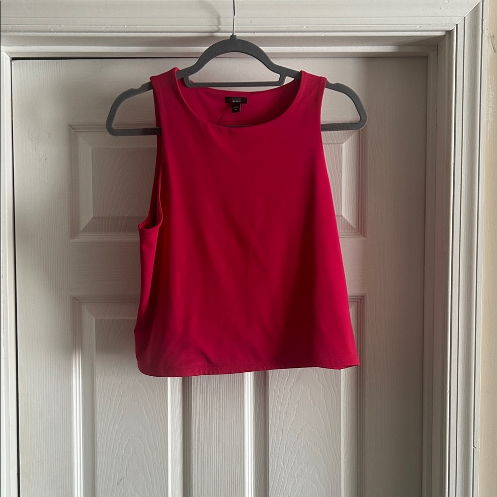 Express New Women's Sleeveless Crewneck Tank in Bright Fuchsia